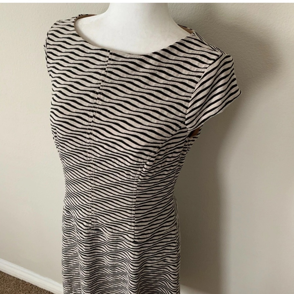 Striped Black and White Dress
